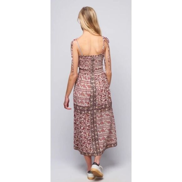 Alix of Bohemia Luna Bandana Midi Dress Sz. L - Picture 3 of 10